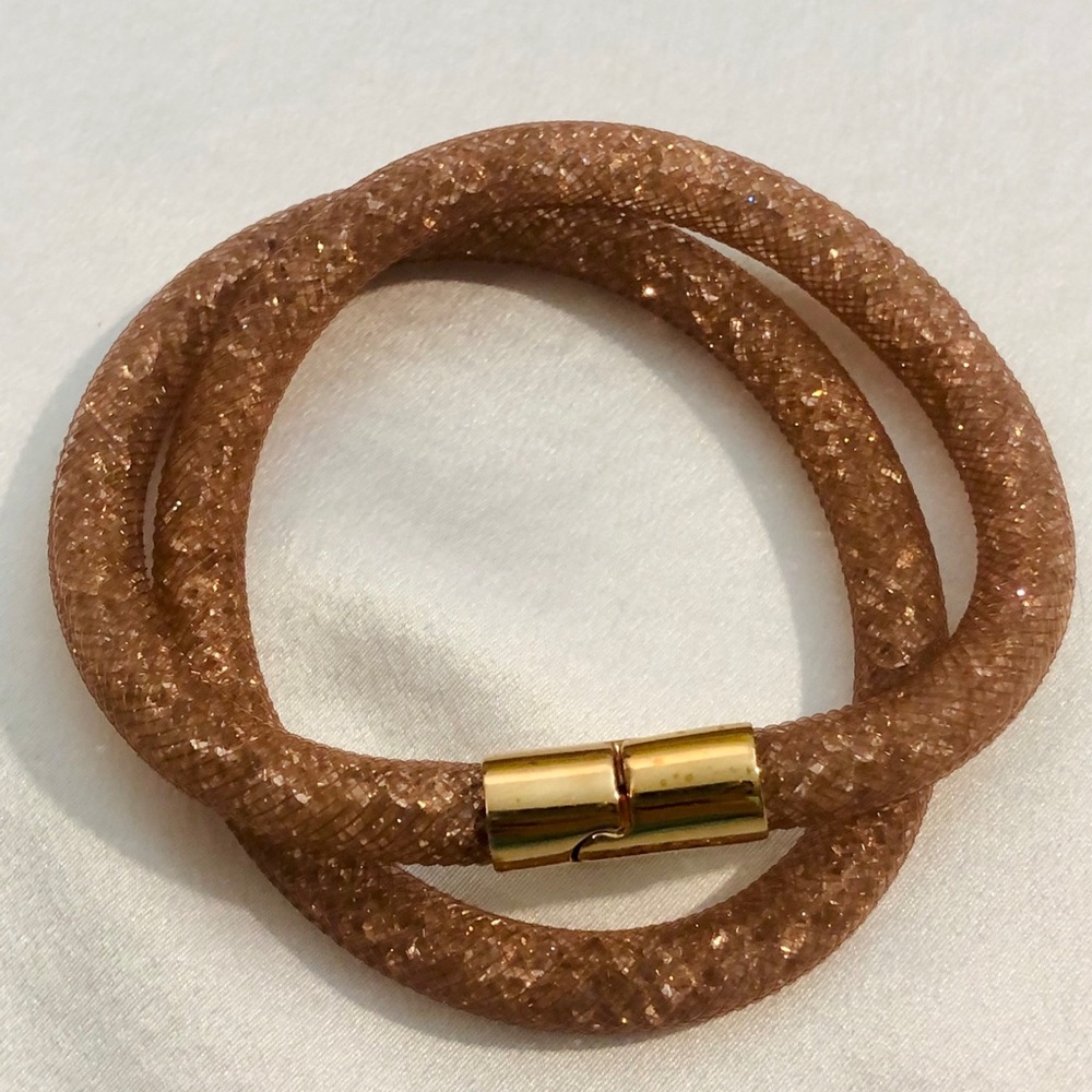 Swarovski Stardust Double Wrap Bracelet in Gold